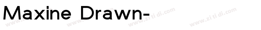 Maxine Drawn字体转换